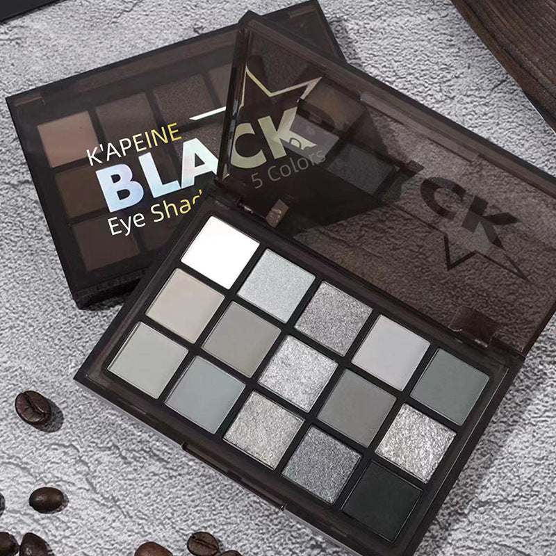 Easy To Color Shimmer Matte Cos Gray Black Dark Color European And American Smoky Makeup